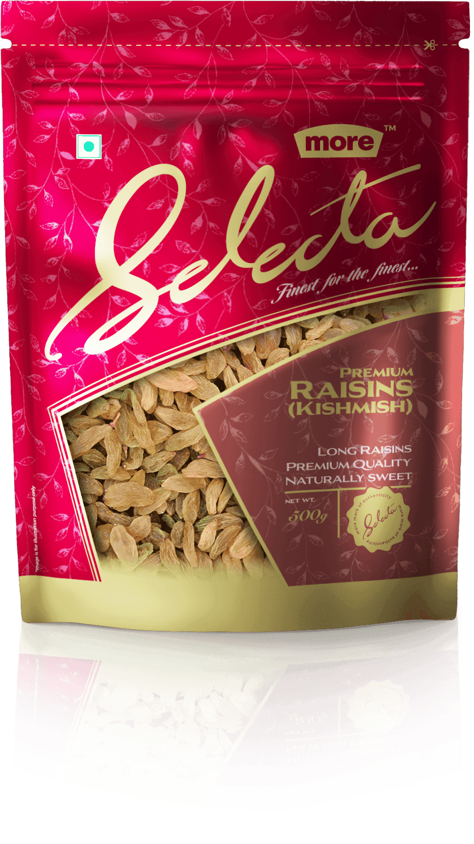 More Selecta Premium Raisins Front View